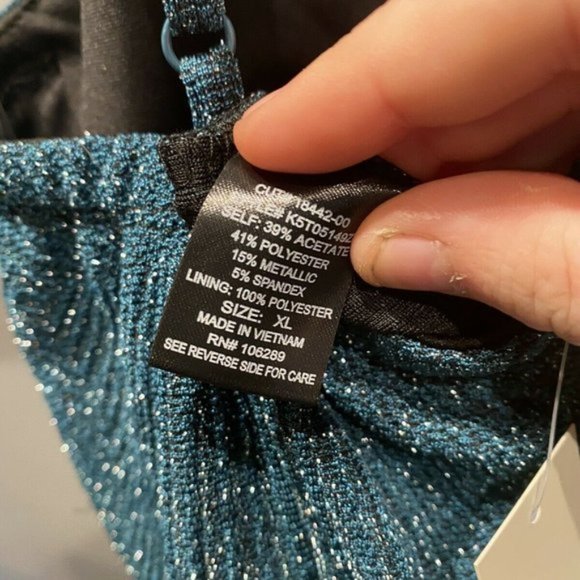 NWT Francesca's Glittery Jumpsuit - Picture 6 of 7